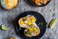 Tropical Shrimp Burritos with Zesty Mango Salsa