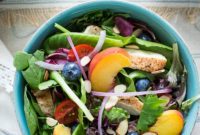 Summer Grilled Chicken and Peach Salad