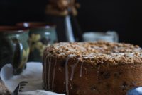 Blueberry Chocolate Chip Cake with Nutty Peanut Streusel