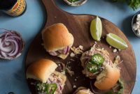 Sweet & Spicy Chipotle Pork Sliders with Honey-Lime Slaw