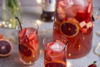 Vanilla Bean Blood Orange Rosé Sangria