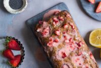 Bright Strawberry Lemon Poppy Seed Loaf