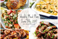 Meals for the Week of June 5 2017