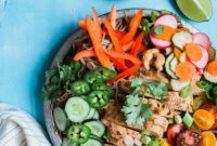 Sticky Pineapple Glazed Chicken Banh Mi Salad