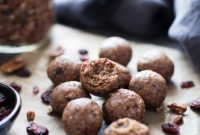 Golden Pecan Cranberry Energy Bites