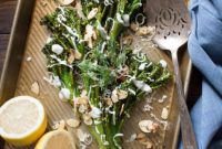 Crisp Roasted Broccolini with Tangy Dill Yogurt