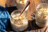 Overnight Oats with Peanut Butter Banana Bread Flavor