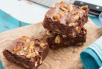 Indulgent Skinny Peanut Butter Fudge Brownies