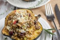 Hearty Sausage and Quinoa Stuffed Acorn Squash