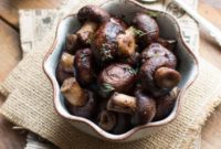Grilled Mushrooms with Merlot Reduction