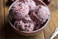 Golden Almond and Ruby Cherry Ice Cream