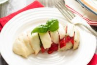 Roasted Red Pepper Caprese Chicken