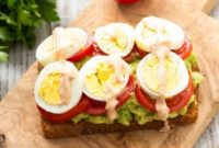 Vibrant Avocado Tomato Egg Toast