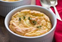 Fluffy Herb and Cheese Potato Soufflés