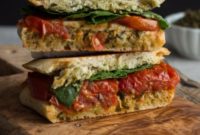 Caprese Grilled Cheese with Roasted Tomatoes