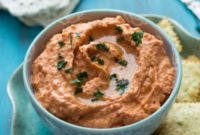 Sun-Kissed Tomato and Fire-Roasted Red Pepper Hummus