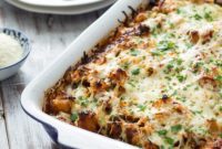 Cheesy Sausage Pizza Potato Bake