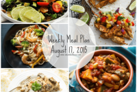 August 17 2015 Weekly Meal Ideas