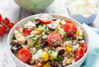 Zesty Greek Pearl Couscous Salad