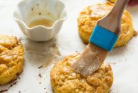 Pumpkin Biscuits Drizzled with Brown Sugar Pumpkin Spice Glaze