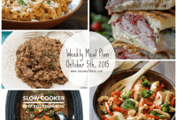 Weekly Meal Plan for October 5th 2015