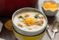Creamy Cheesy Chicken and Vegetable Chowder