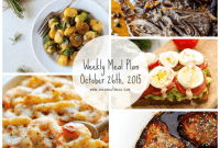 Your Weekly Menu for October 26th