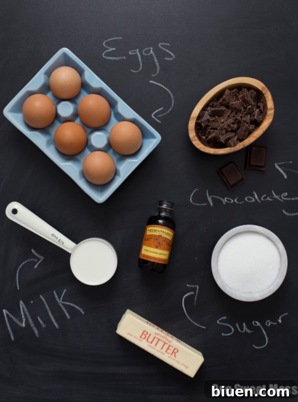 Chocolate Almond Souffles with Amaretto Glaze - Soufflés ready to be served