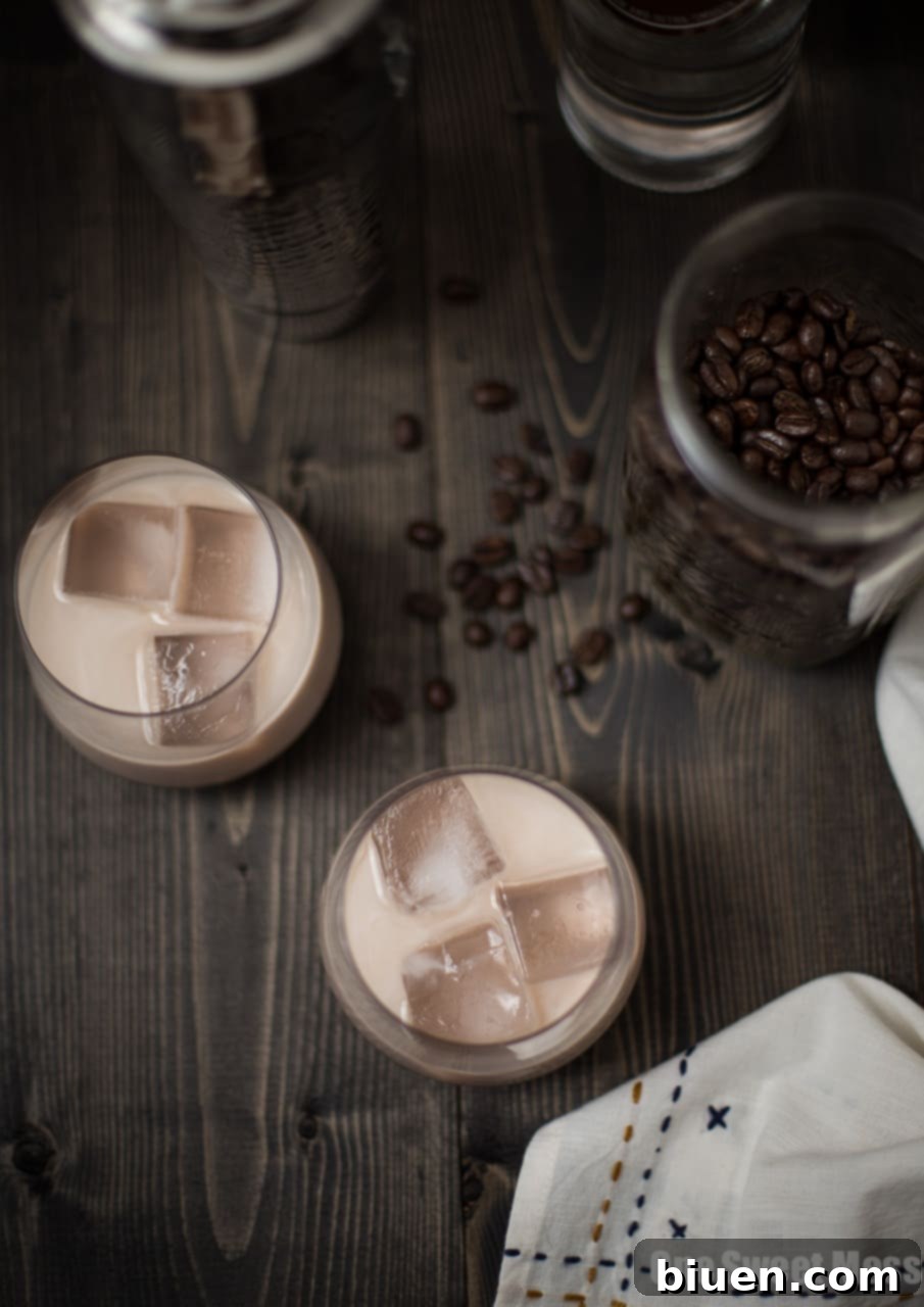 Thirsty Thursday: A Hazelnut Chocolate Dream 3 Close-up of Chocolate Hazelnut White Russian Cocktail garnished with chocolate shavings