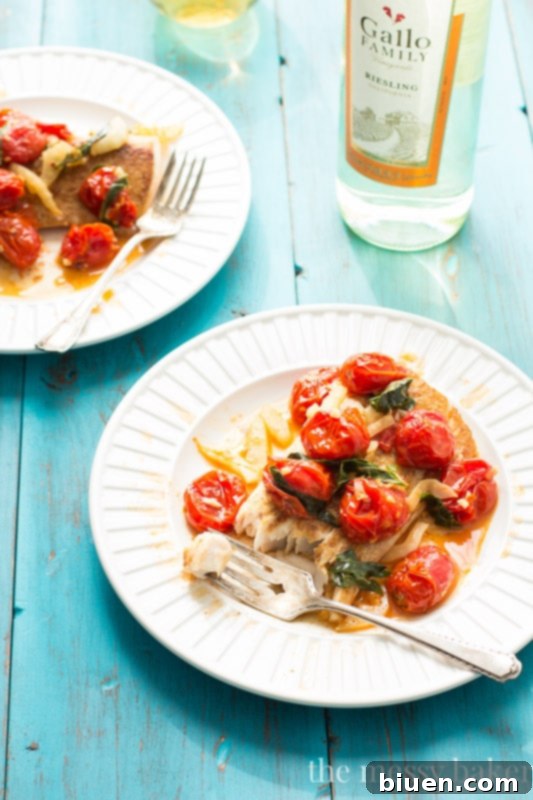 Healthy Mahi Mahi with Roasted Tomatoes and Fennel Recipe