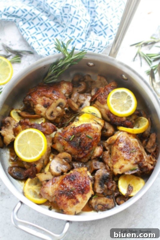 Skillet Rosemary Lemon Chicken