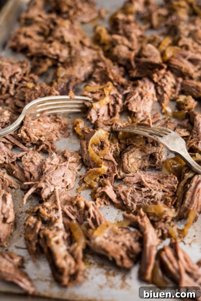Slow Cooker Guinness Shredded Beef