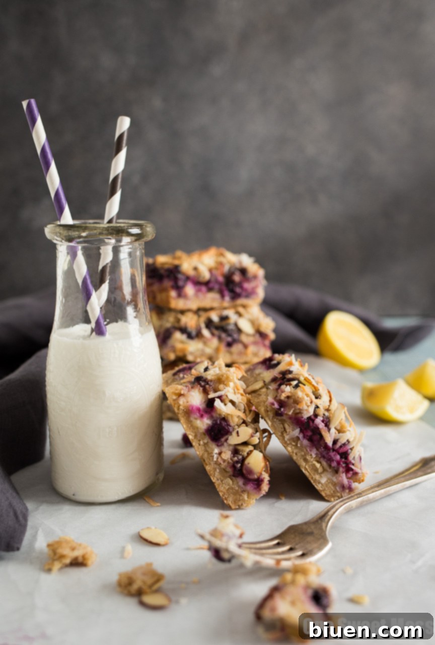 Tropical Blueberry Coconut Cheesecake 2 Blueberry Coconut Cheesecake Bars