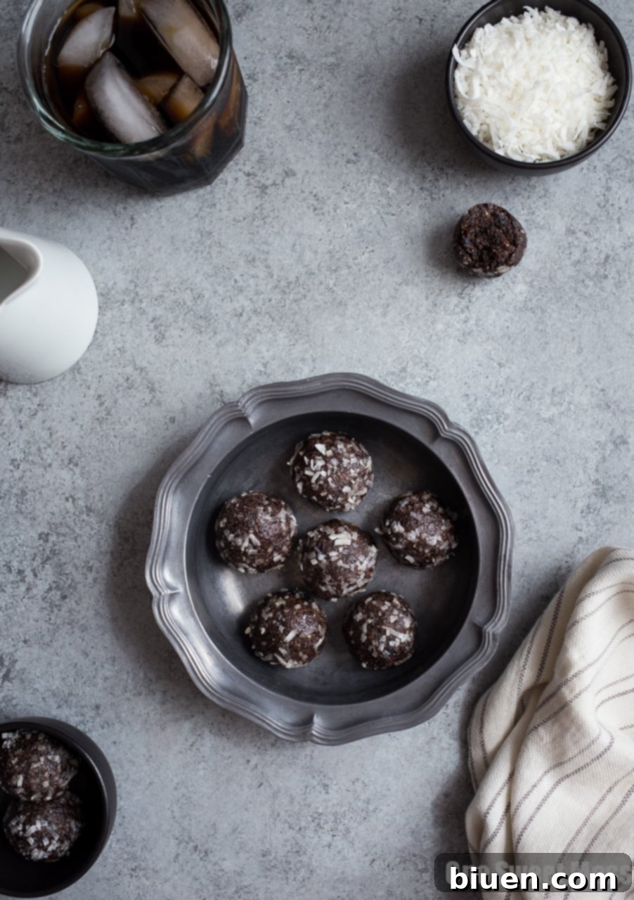 Blueberry Muffin Energy Bites, a healthy vegan and gluten-free snack
