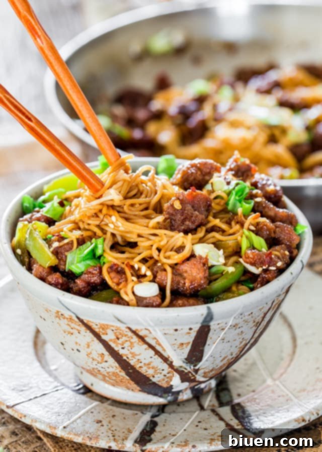 Mongolian Beef Ramen