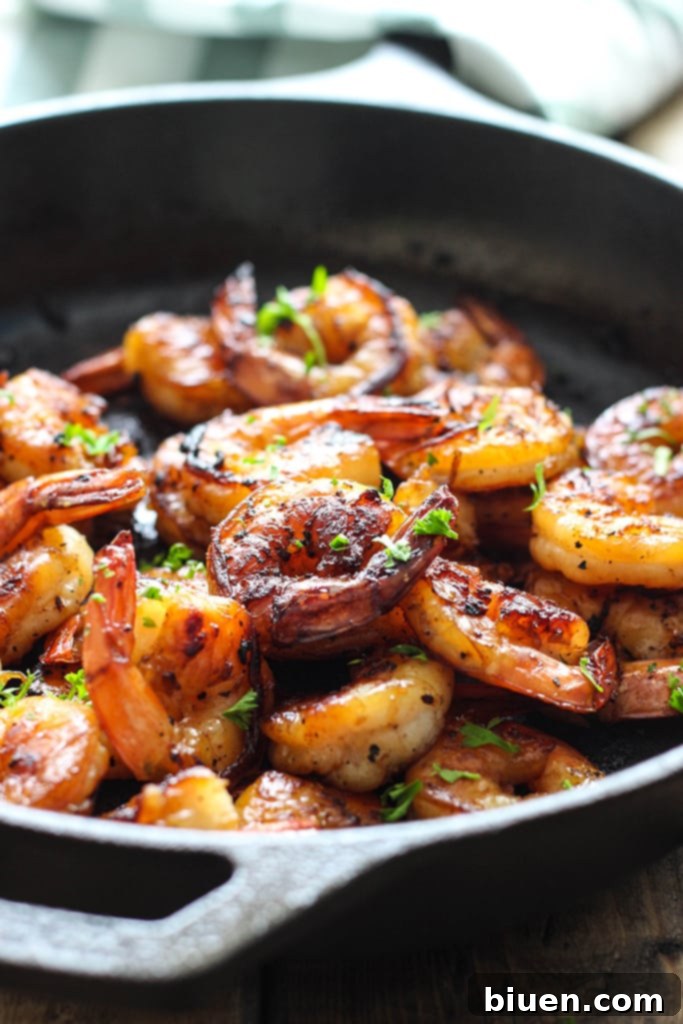 Honey Garlic Shrimp Skillet