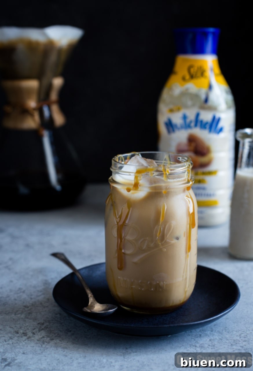 Spiked Salted Caramel Iced Coffee