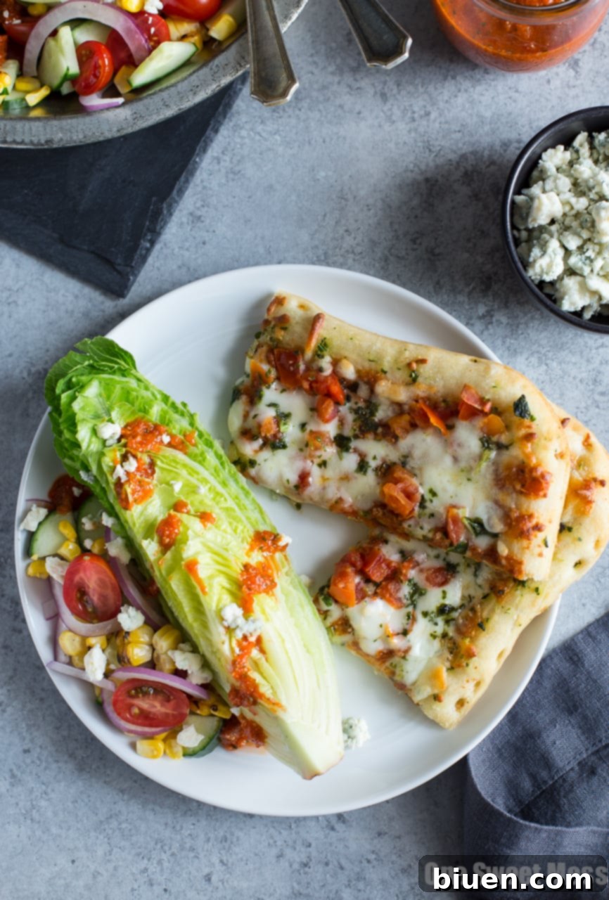 Close-up of a slice of DiGiorno Pizzeria! Thin Margherita Pizza with melted cheese and fresh basil
