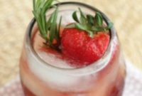Strawberry Rosemary Sparkler