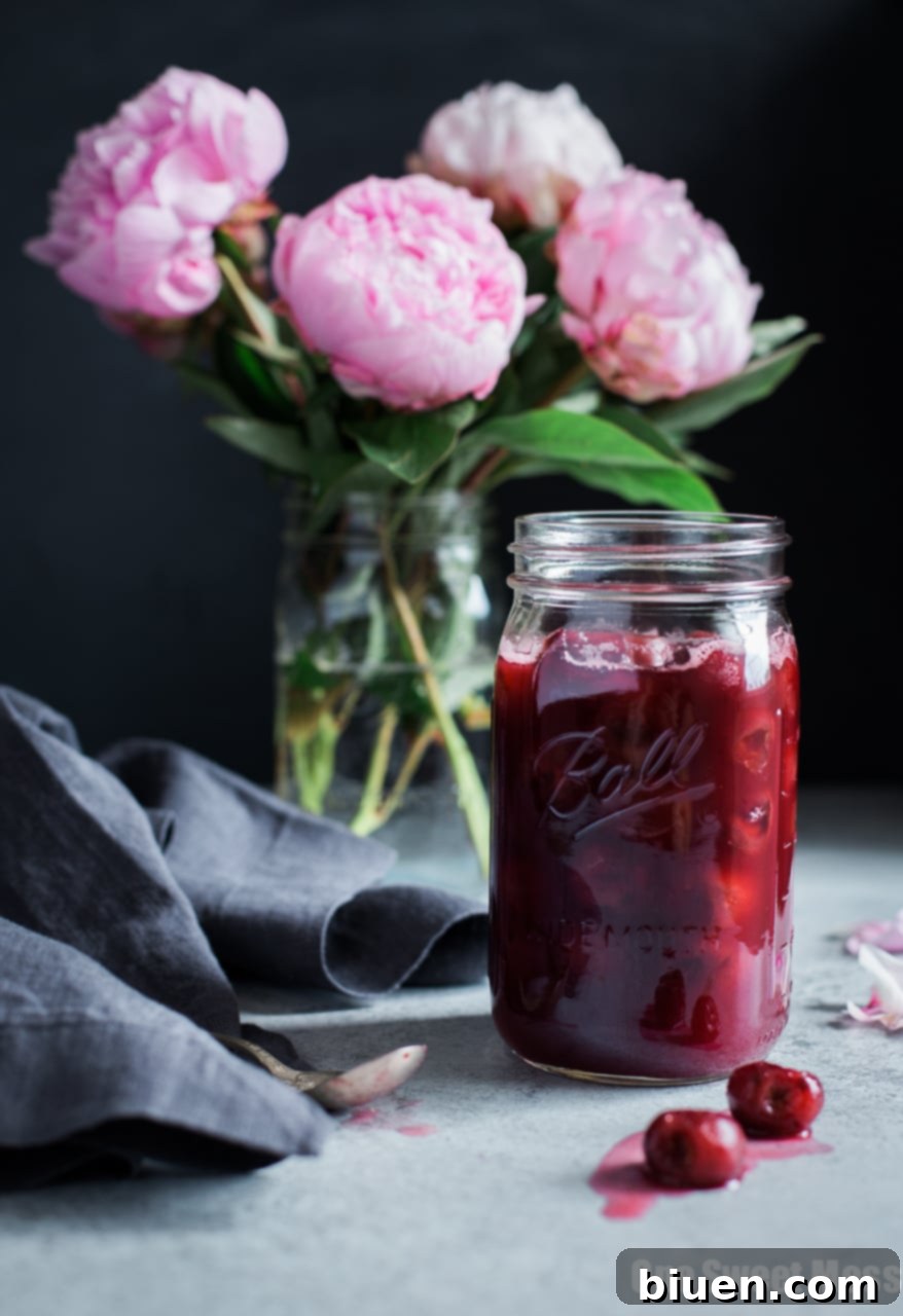 Vanilla Bean Bourbon Cherry Pie Filling