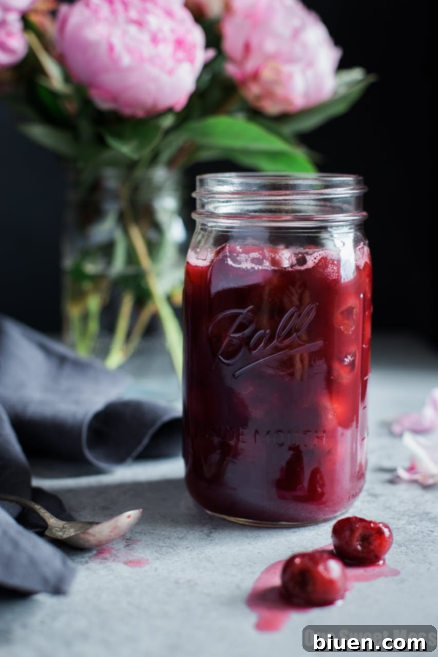 Vanilla Bean Bourbon Cherry Pie Filling