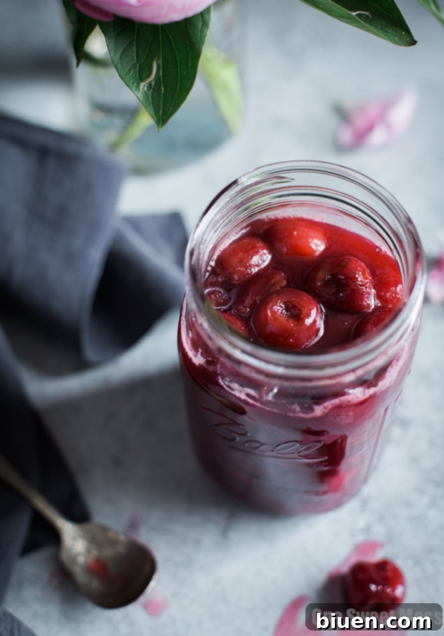 Vanilla Bean Bourbon Cherry Pie Filling
