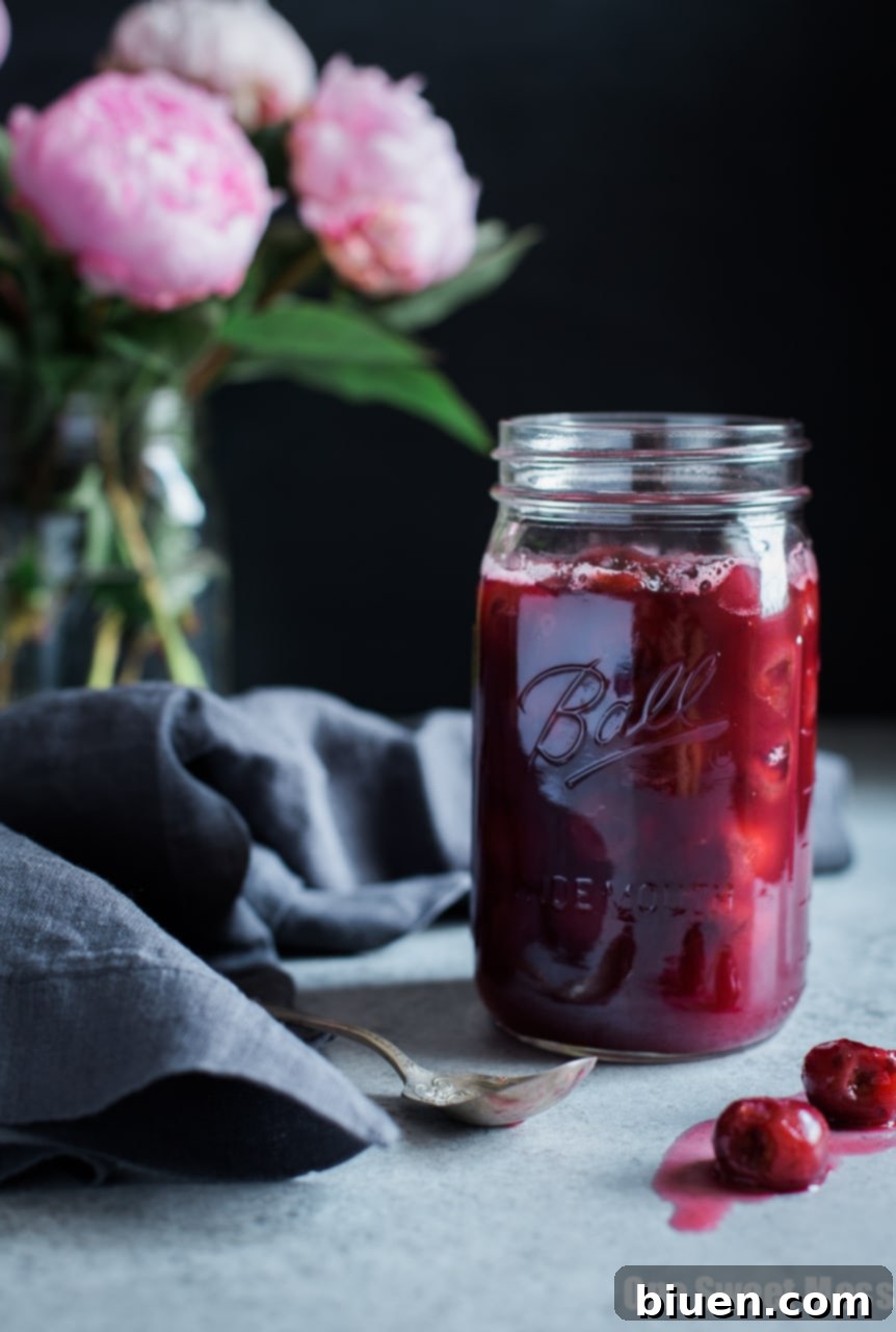Vanilla Bean Bourbon Cherry Pie Filling