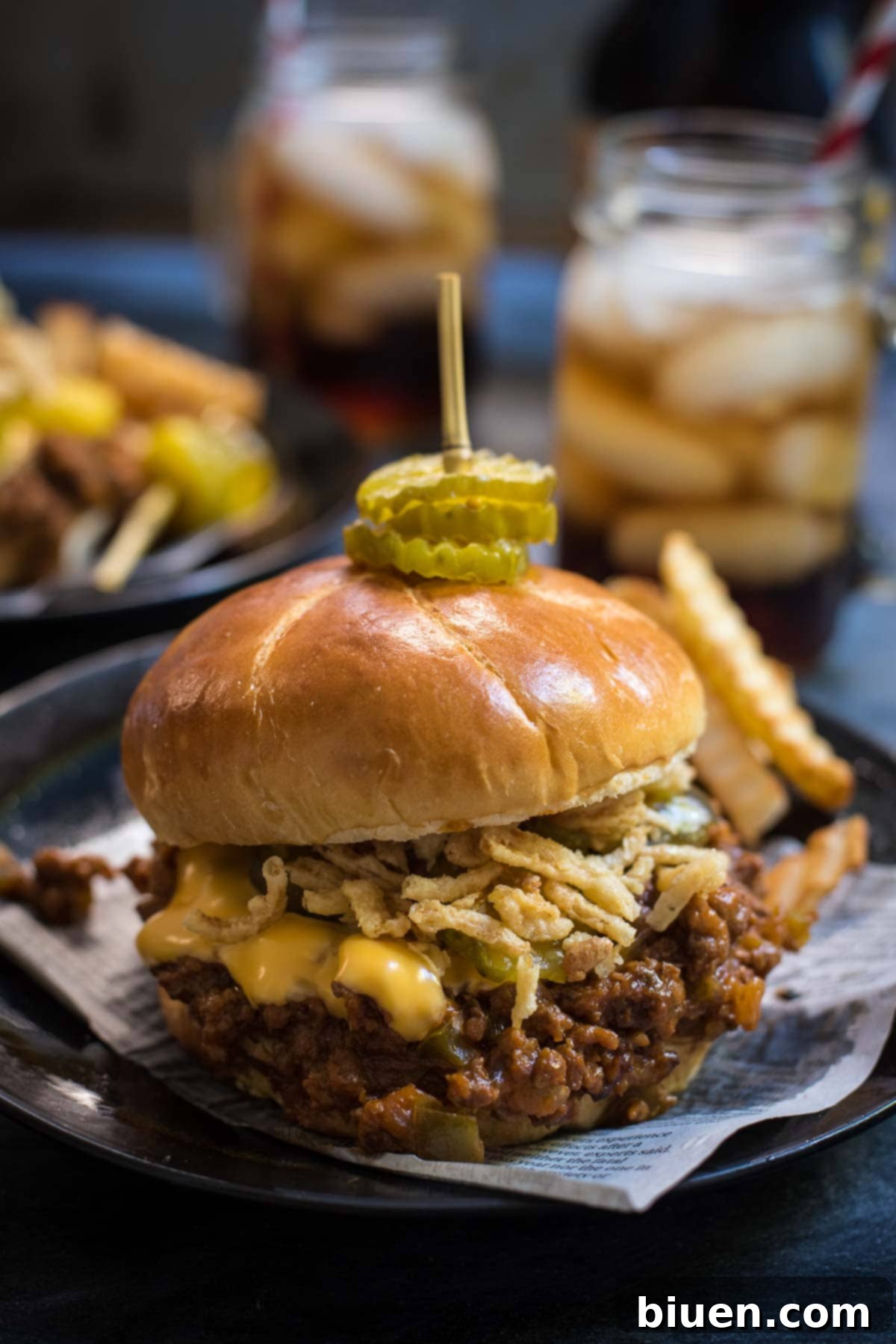 Loaded Slow Cooker Sloppy Joes