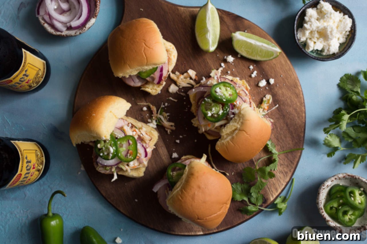 Chipotle Pork Sliders with Honey Lime Slaw