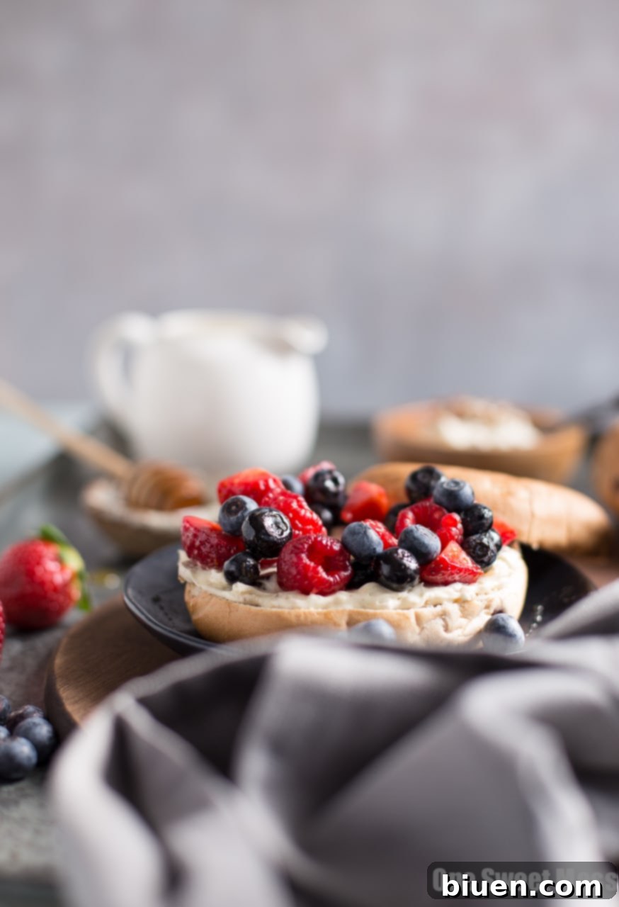 Honey Pecan Whipped Cream Cheese with Honeyed Fruit Salad