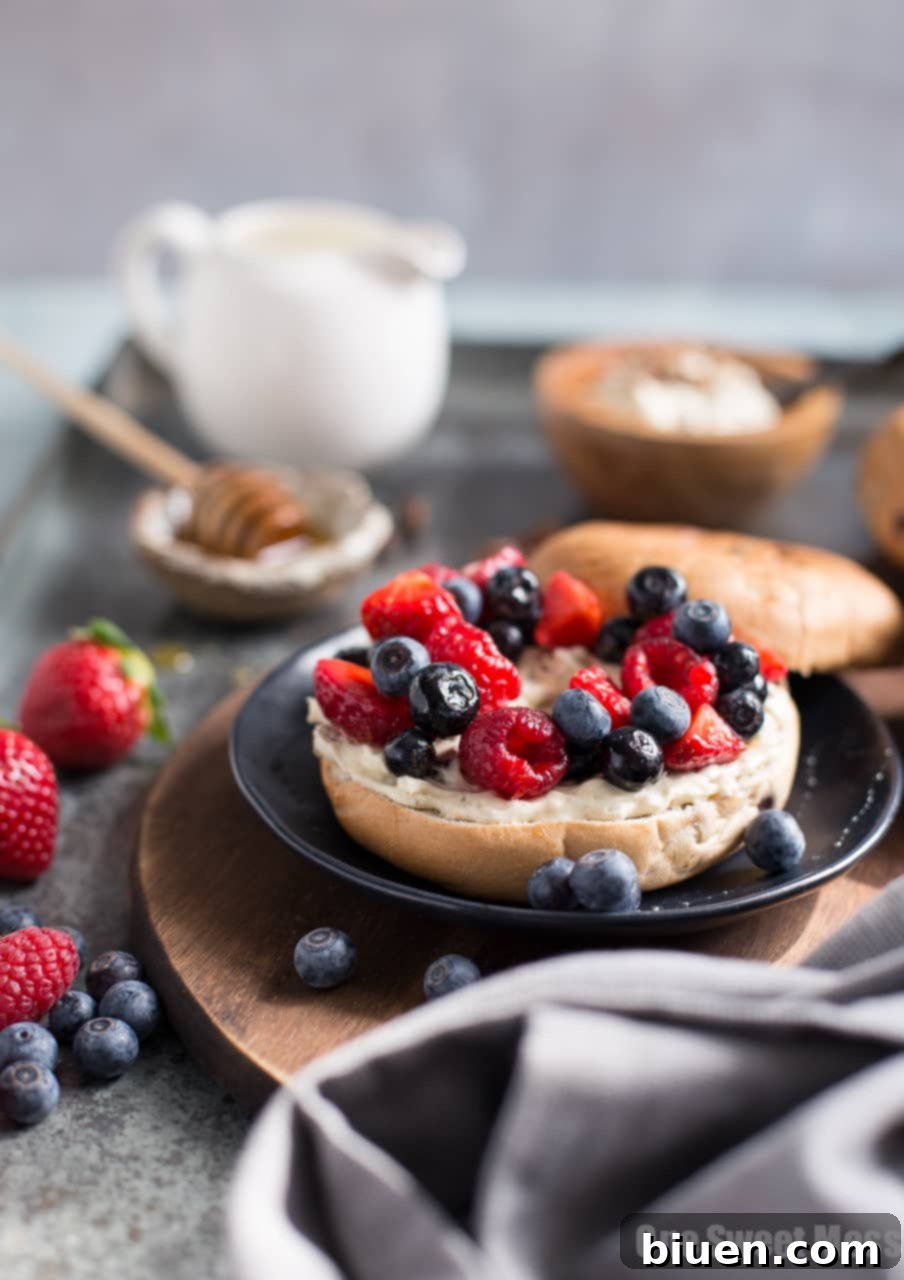 Honey Pecan Whipped Cream Cheese with Honeyed Fruit Salad