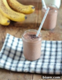 Recipe card photo for Chocolate Banana Cake Batter Milkshake