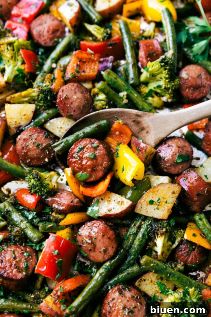 One Pan Sausage and Veggies