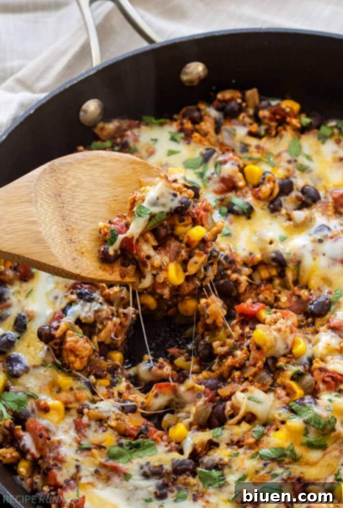 Healthy Turkey Taco Quinoa Skillet